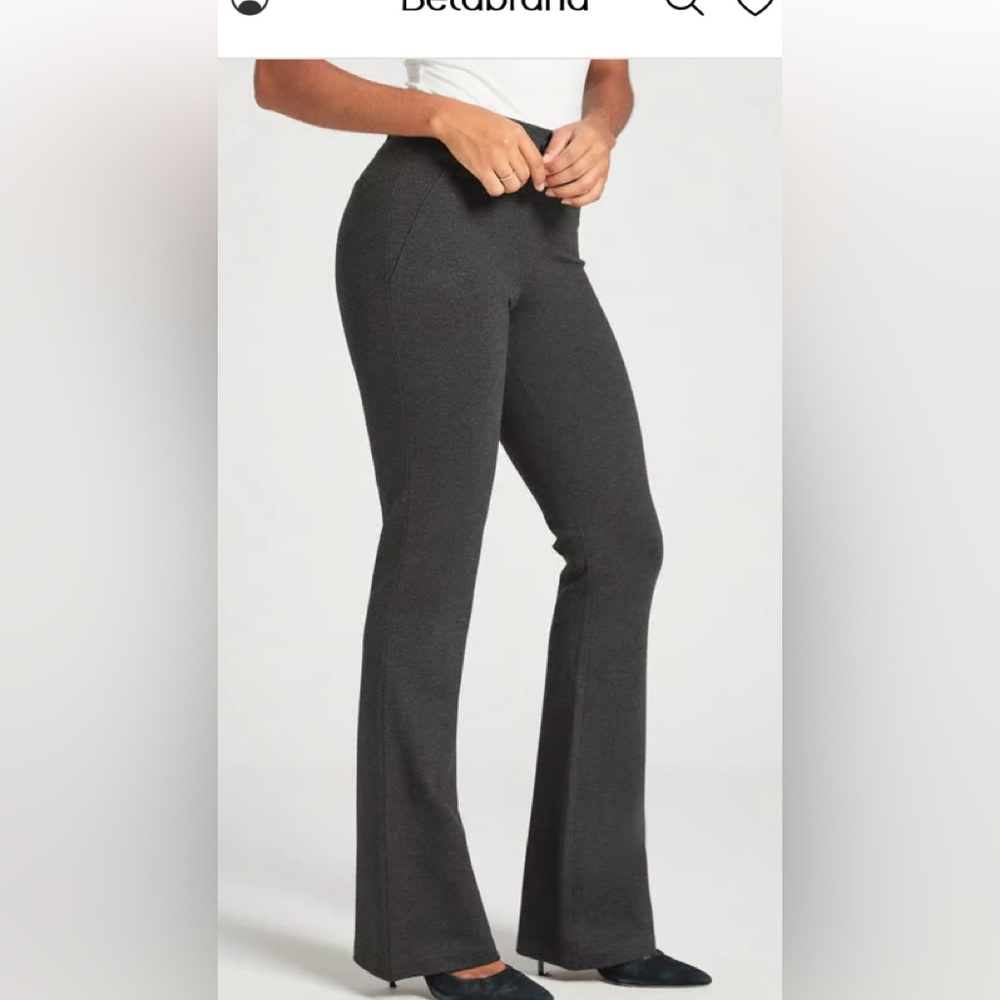 Classic Betabrand Dark Gray Trousers. Stretchy waist Size L